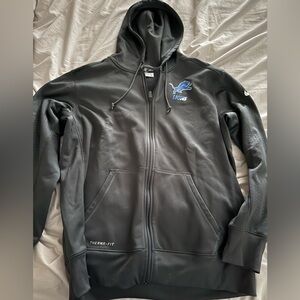 Detroit Lions Nike Zipper Hoodie XL EUC